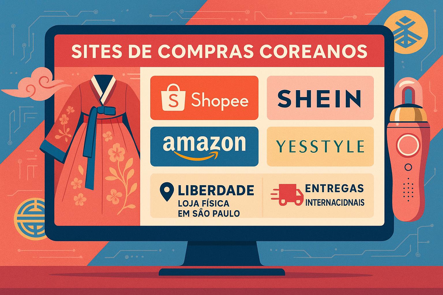 Sites confiáveis para comprar produtos coreanos no Brasil em 2025 garantem autenticidade, entrega rápida e segurança na sua rotina de beleza K-beauty. (imagem gerada com inteligência artificial)