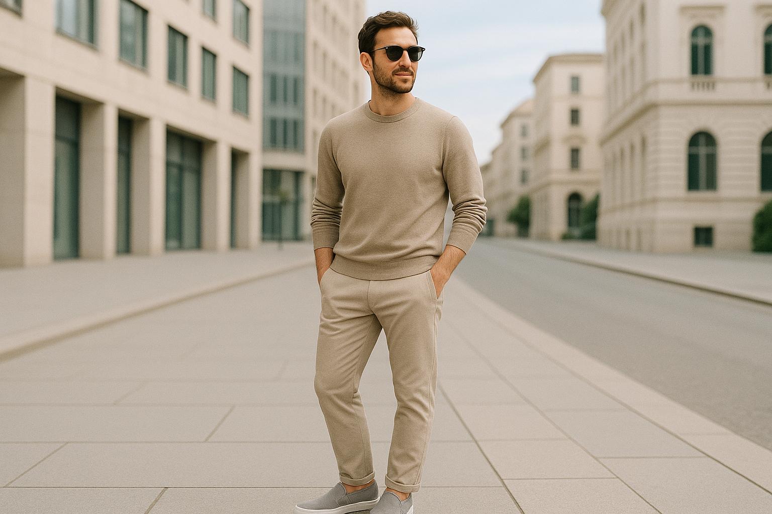 Sapatênis slip-on elástico, moderno e confortável com design básico. Versátil, resistente, de barato, perfeito para qualquer ocasião e fácil de manter. (imagem gerada com inteligência artificial)