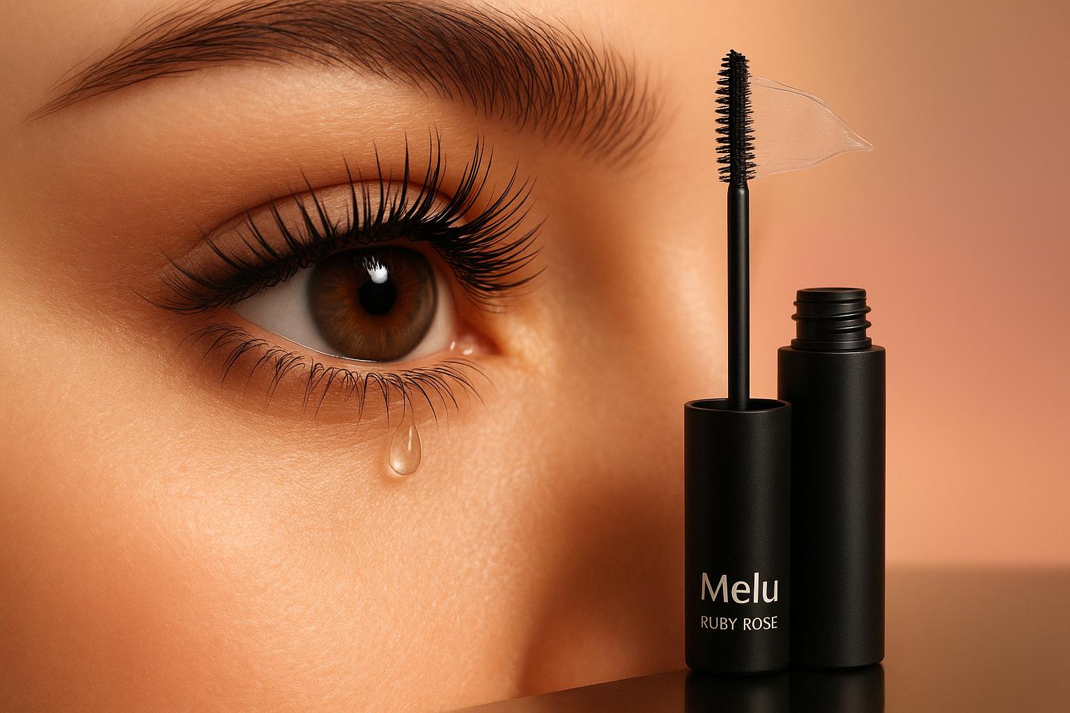 Mascarinha Peel‑Off da Ruby Rose: volume, alongamento e definição em um passo, impermeável e sem grumos. Remoção simples, sem cotonetes, 3 variações de efeito. (imagem gerada com inteligência artificial)