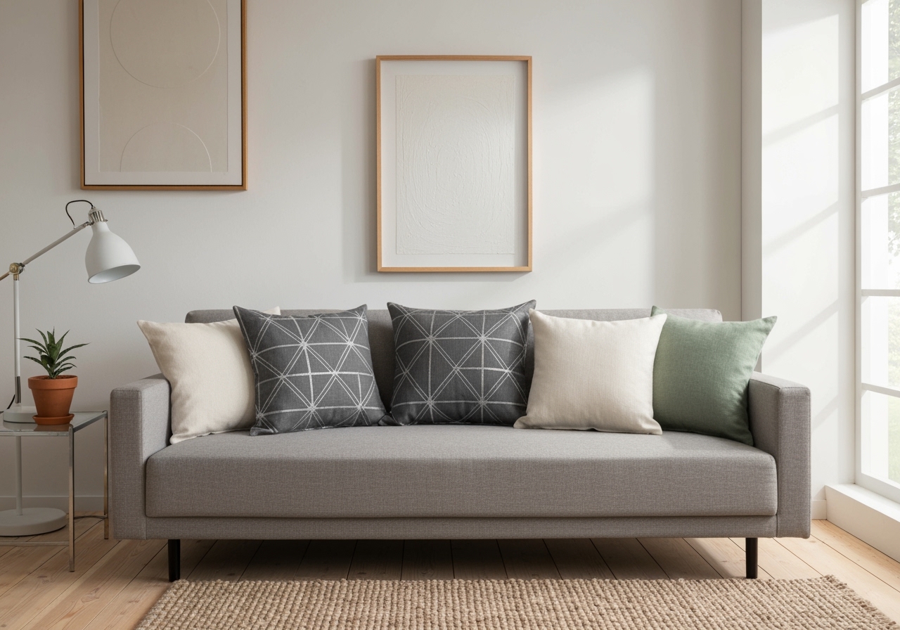 Renove sua decoração gastando pouco! Lindo kit de capas almofada linho com 4 peças modernas por apenas R$ 78,90. Estoque limitado, garanta já o seu! (imagem gerada com inteligência artificial)