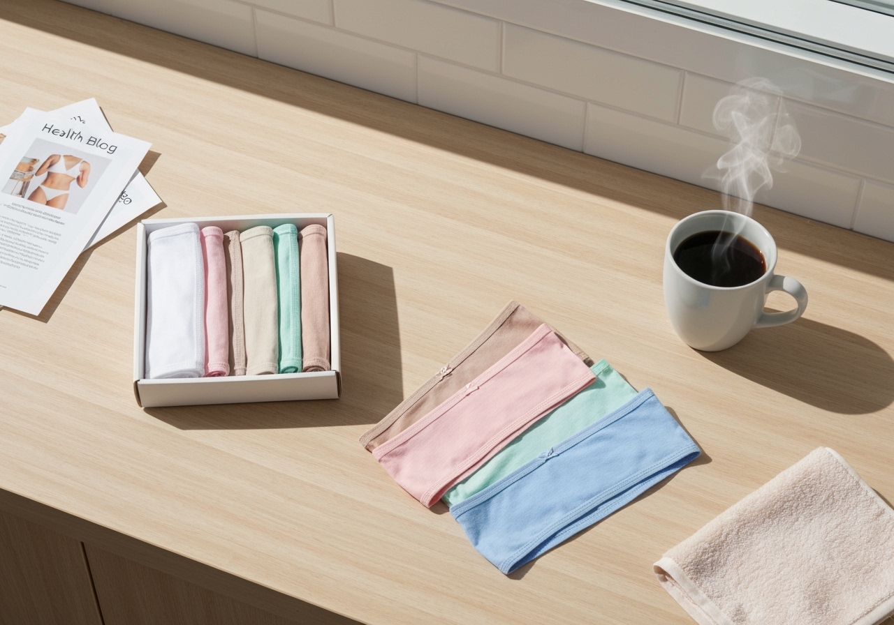 Procurando conforto? Avaliamos este kit calcinhas algodão com 5 peças por só R$ 24,00. Leia nosso review completo e compre o seu com desconto agora! (imagem gerada com inteligência artificial)