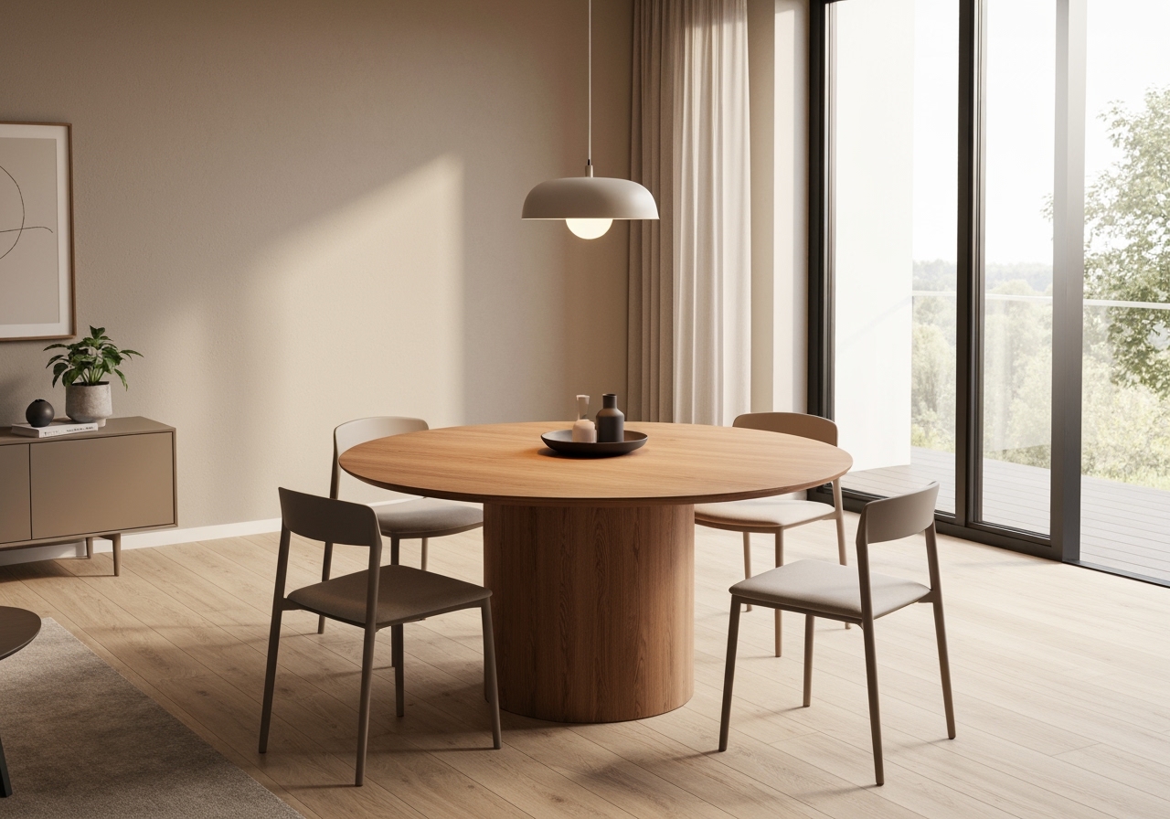 Procurando elegância e conforto? A Mesa Viero Flipp transforma qualquer sala de jantar. Descubra agora seus benefícios exclusivos e veja por que é um sucesso! (imagem gerada com inteligência artificial)