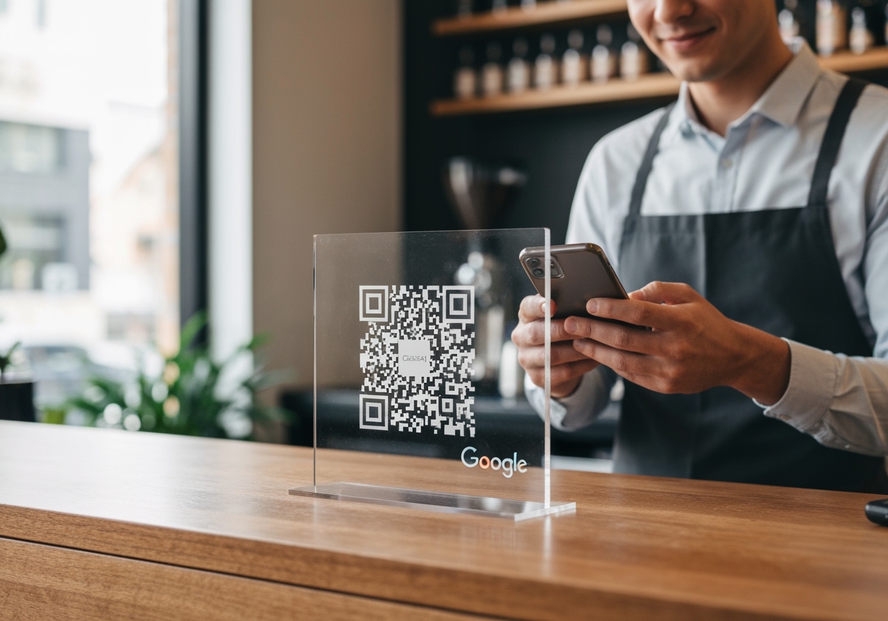 Quer atrair mais clientes? Veja como a Placa Avaliação Google multiplica suas avaliações de 5 estrelas de forma rápida. Clique agora e transforme suas vendas! (imagem gerada com inteligência artificial)