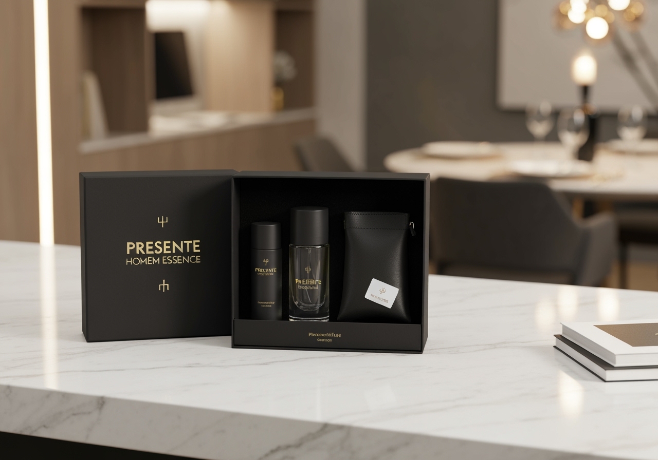 Procurando a lembrança ideal? O Presente Homem Essence é a escolha certa para surpreender! Por apenas R$ 199,90. Clique e garanta o seu antes que acabe! (imagem gerada com inteligência artificial)